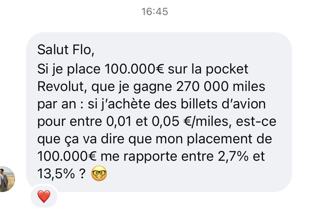 floxplore's tweet photo. Quand un millionaire découvre les Miles et s’intéresse à Revolut… 🫣
De plus en plus de 🇫🇷 très aisés s’intéressent à l’optimisation du système des Miles et cartes (REVOLUT, AMEX).
Et toi tu crois tjrs que ça ne sert à R ?
#revolut #pocket #investissement #miles #finance https://t.co/cc7F0XLXrX