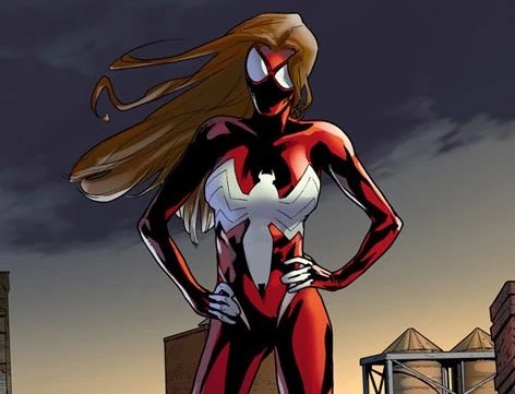 J0hnADouglas's tweet photo. Apropos of nothing, but as far as spider variants go, Ultimate Spider-Woman had a great, simple look I always liked.

I might be partial to brunettes because I married one, though. https://t.co/oHxklYb3Kv