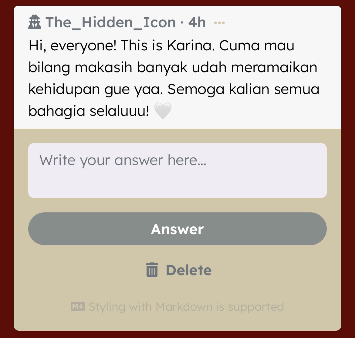 GlamMerci's tweet photo. buat kakak benedict, iconicillit, dari teteh karinaaa untuk semuaa, dann iconicbnd!! https://t.co/AIHBmkwULL