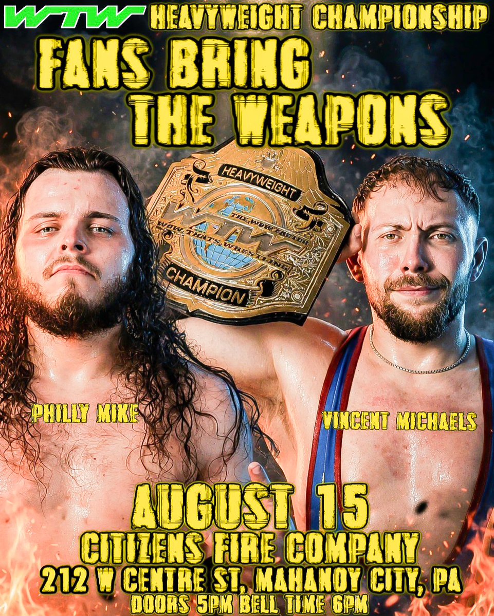 VincentMichaels's tweet photo. TODAY ☀️

Starting @WrestlingMagic with another chance to kick Franco's ass.
 
Ending @WowTWrestling by retaining my Championship.

🥀 https://t.co/DuXZU1j668