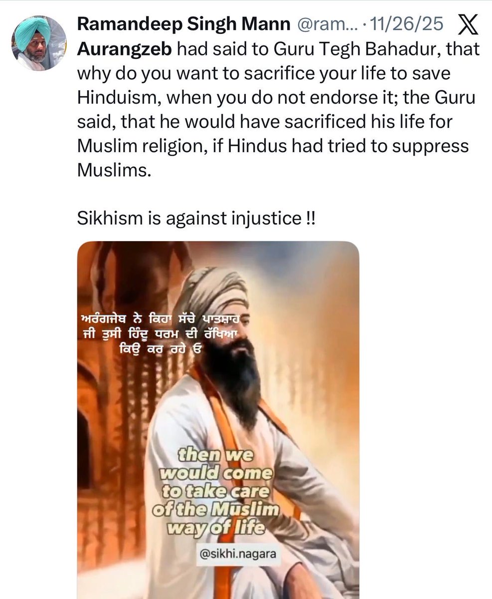 AmarJit_IFS's tweet photo. Though I am not a Sikh scholar nor am I a historian, can you andolanjeevi @ramanmann1974 quote source of what you had mentioned in your this post? https://t.co/gx8RomMzq1