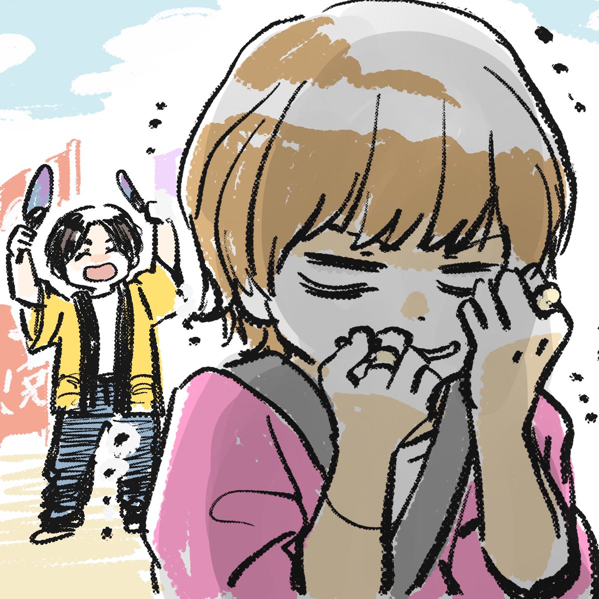 edamame_potama's tweet photo. 日頃つよすぎて悔しがり方知らなかったはやめろおにいやんが宝 https://t.co/48DfCc9dZh