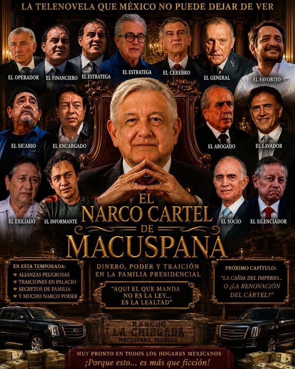 PPGINTERIORISMO's tweet photo. @acastilloDC #ULTIMAHORA
POR ESTO ES LA DESESPERACIÓN DE @Claudiashein
#USA tiene en la mira a las larvas parasitarias de #AMLO:
A #ANDY Y #ElBobby les cancelaron la VISA norteamericana.
Al #PanzónMillonario le revocaron la residencia gringa. Por eso no lo vemos en México desde hace rato. https://t.co/X5YrCOnfgb