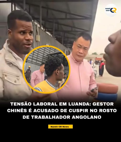 SensoCrtico1's tweet photo. Um incidente ocorrido na zona comercial da Cidade da China, em Luanda, está a gerar indignação. Segundo relatos divulgados no local, um gestor de nacionalidade chinesa terá cuspida no rost0 de um trabalhador angolano durante o horário laboral.

Após tomar conhecimento do caso, o político Ngola deslocou-se às instalações da empresa para prestar solidariedade ao trabalhador e tentar promover um diálogo com a gerência. De acordo com os mesmos relatos, a tentativa de mediação acabou por gerar tensão, tendo representantes da empresa solicitado a saída do político e do trabalhador do recinto.

O episódio reacende o debate sobre o respeito pelos direitos dos trabalhadores e pelo cumprimento da legislação laboral em Angola. As circunstâncias do caso poderão ser esclarecidas pelas autoridades competentes, caso seja apresentada uma denúncia formal e instaurada uma investigação.