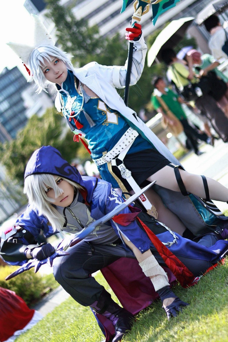 Kurono09Crpt's tweet photo. 💫cosplay💫

崩壊:スターレイル / 飛霄・モゼ

天撃将軍と影護衛

モゼ→@phantom_cos730 
📸:@meityolove 

#WCS2026
#HonkaiStarRailCosplay https://t.co/Vb0LtMdEMv