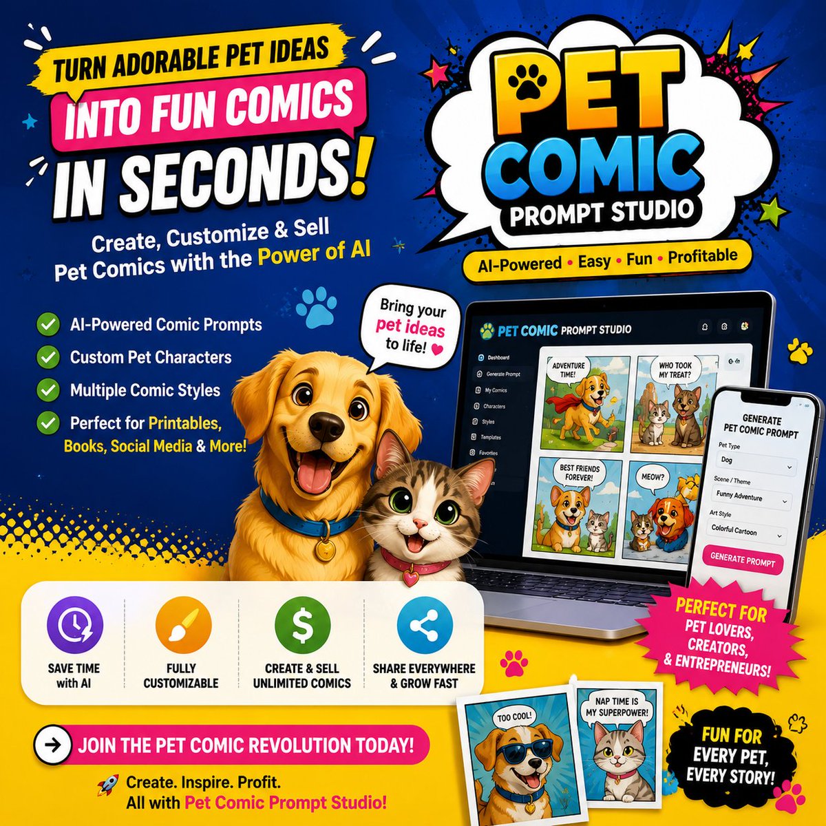 thompson15236's tweet photo. Pet Comic Prompt Studio Review: Create AI Pet Comics, Printables & More
Read Details Here :
https://t.co/XAL8GrftpZ
#PetComicPromptStudio #PetComics #AIComics #AIPetArt #AIPetComics #PetLovers #DogLovers #CatLovers #AIArt #AIArtTools #AICreator #AIContent #KDP #KDPPublishing https://t.co/vCO6Jo52Io
