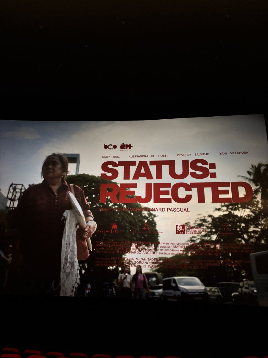 ksooobbq's tweet photo. cinemalaya day 🎥✨ watched three good films today, mabuhay ang pelikulang pilipino!  👏

#cinemalaya #handofgod #statusrejected #2validids https://t.co/vFPNsb1tay