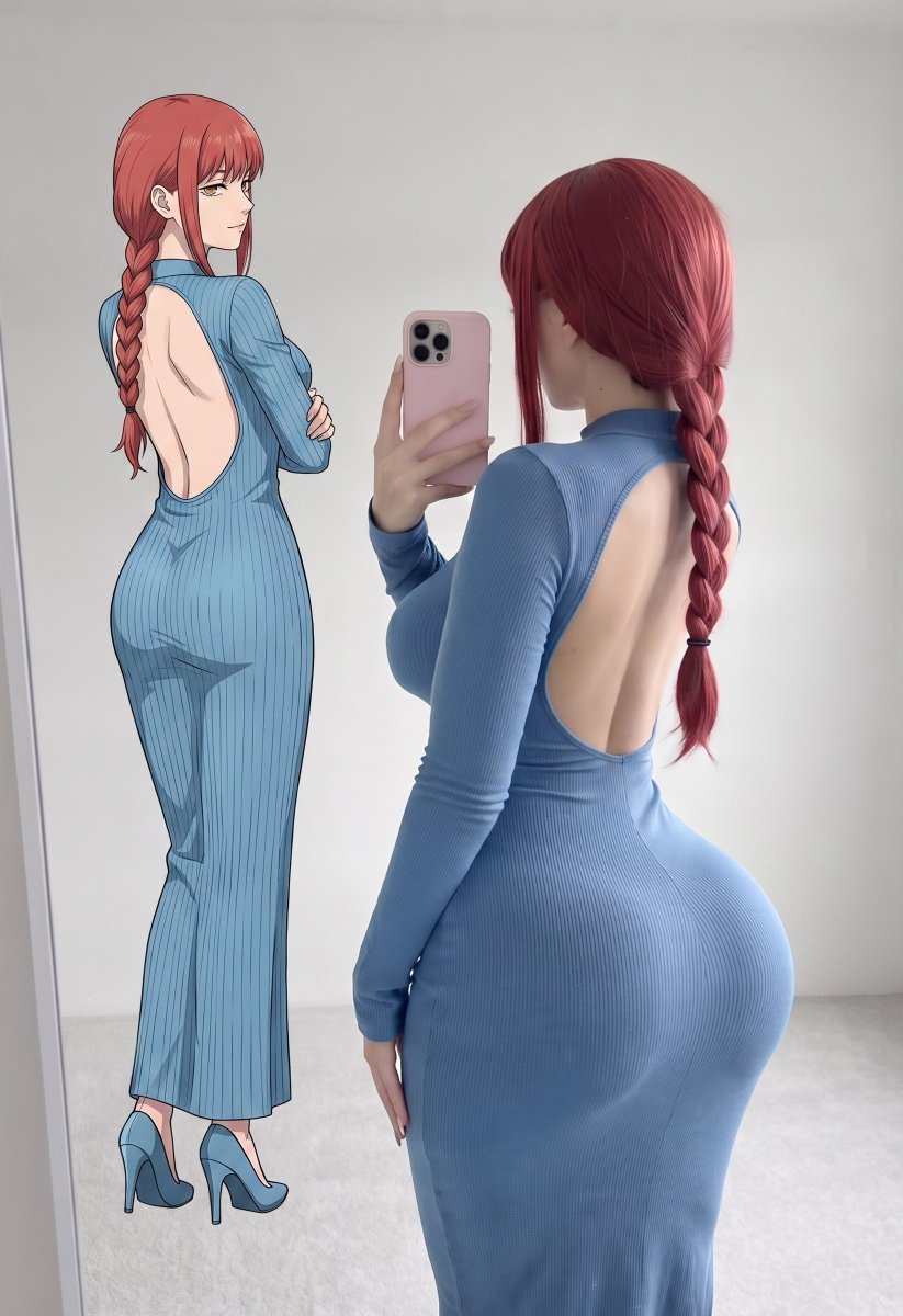 coranecora's tweet photo. blue dress makima https://t.co/5daw85gvo0