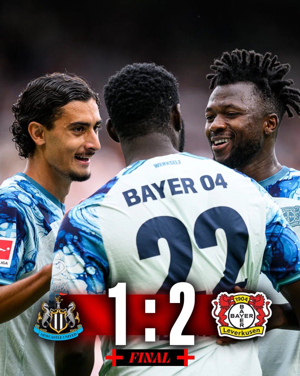 bayer04_es's tweet photo. FINAL 🔚

¡Victoria en el último amistoso de la pretemporada! 💪

⏱️90' #NUFCB04 (1-2)

#SomosBayer04 🖤❤️ https://t.co/KU4coCo9Es