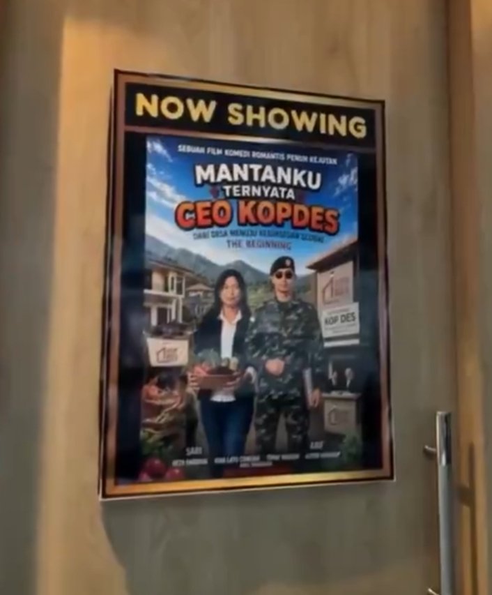 reftif_'s tweet photo. Beberapa  judul film :

>Mantanku ternyata Ceo Kopdes

>Cintaku bersemi di sekolah rakyat

>Kampung Nelayan merah putih

>check me if you can, Indonesia yang lebih sehat

>Tiga Juta Atap harapan

>Teddy Indra Wijaya Mission Impossible

>The Avengers : Misi Prioritas Nasional https://t.co/C7dWzFfGKs
