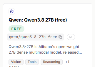qilua02's tweet photo. Up to 1 BILLION FREEEEE TOKENS on OrcaRouter?! 😲

3 free models you can milk rn:
- Qwen3.8 27B
- DeepSeek V4 Pro
- DeepSeek V4 Flash

Check the site here: https://t.co/iJ7JTzDbI9 https://t.co/ifLHKv6art