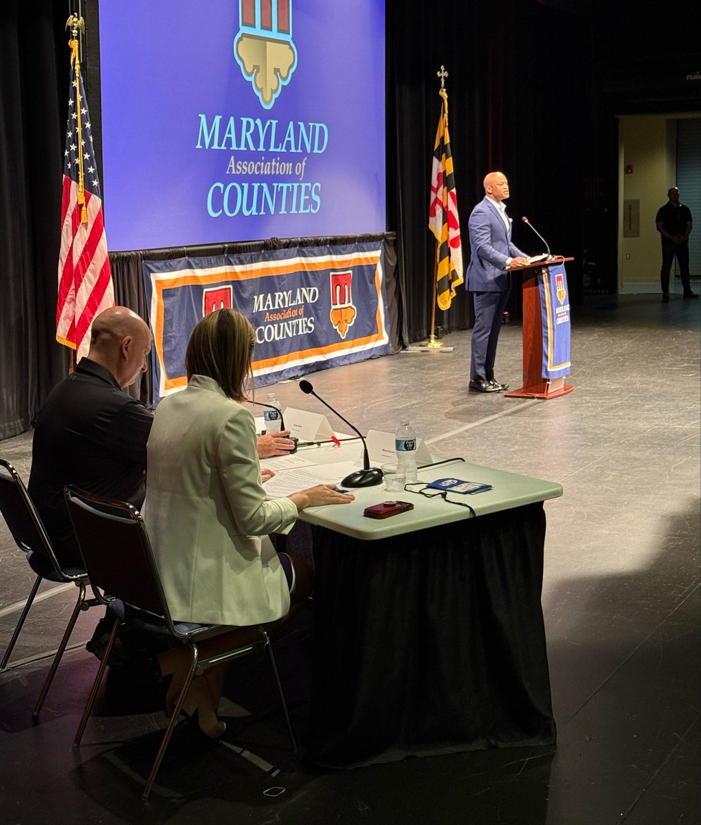 KKinnally_MACo's tweet photo. #Counties continue to oppose unfunded mandates and cost shifts, but also need greater revenue flexibility as rising costs put more pressure on local property taxes.
At #MACoCon, @GovWesMoore echoed that call: “They need it.”
#MDpolitics #localgov https://t.co/cC88PSPU2X