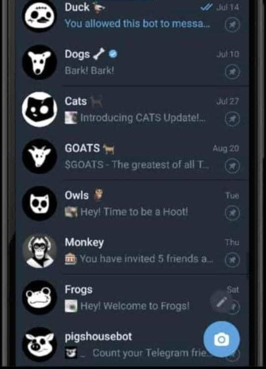 Joshuatentopper's tweet photo. Telegram almost turn us to zoologists.
The only animal that can take me to zoo again is the $ZIPCAT
#ZIPCAT #TRILLIONMARKETCAP https://t.co/1CgGIxnQbM
