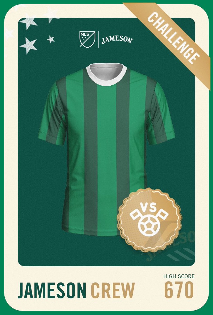 soullessgingr's tweet photo. Think you can beat Jameson Crew's score? Take your shot at the Jameson X MLS GOAL-DEN Ticket Shootout Challenge. You could WIN a trip to the MLS All Star game and many more prizes.
      
https://t.co/OKgZnMLUQZ https://t.co/GgoBjVUvYh