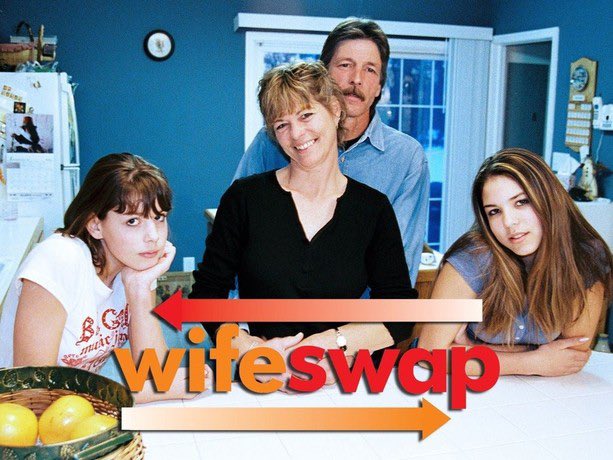 Chris_Oven's tweet photo. This is basically College Football Wife Swap https://t.co/hG8wpkC9cc