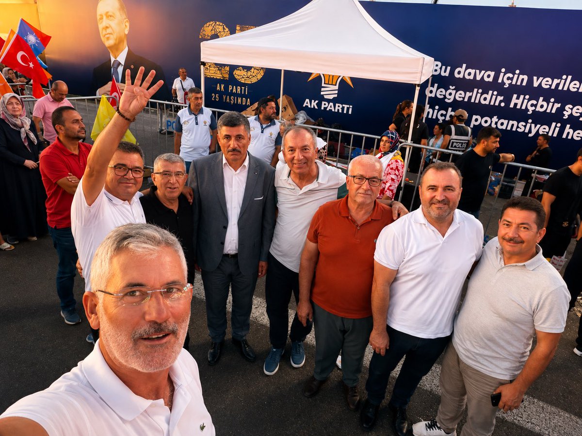halil_ece's tweet photo. 25 yıldır aynı dava, aynı heyecan, aynı inanç…
Cumhurbaşkanımız ve Genel Başkanımız Sayın Recep Tayyip Erdoğan’ın liderliğinde, milletimizle omuz omuza nice yıllara, nice zaferlere. 🇹🇷
#AKPartimizin25Yılı
@alicetin_07 
@CuneytDogan07 https://t.co/izi7sQUhFE