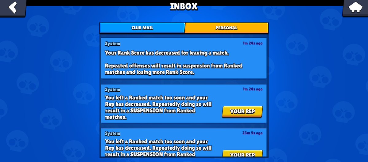 REN_12234's tweet photo. I don't want to be negative, but I'm honestly getting tired of being penalized for problems with the game. This is the third time this week I've received a warning because the game failed to recognize the Brawler I selected in Ranked, but this time I found out something really interesting.

I was playing with a friend, and he said he actually saw that I had selected the Brawler I wanted to play. So the game clearly recognized that I was trying to pick that Brawler, yet I'm still losing Elo because the devs haven't done anything about this issue.

Not to mention that they completely ruined the win streak momentum we had going. This game is driving me insane