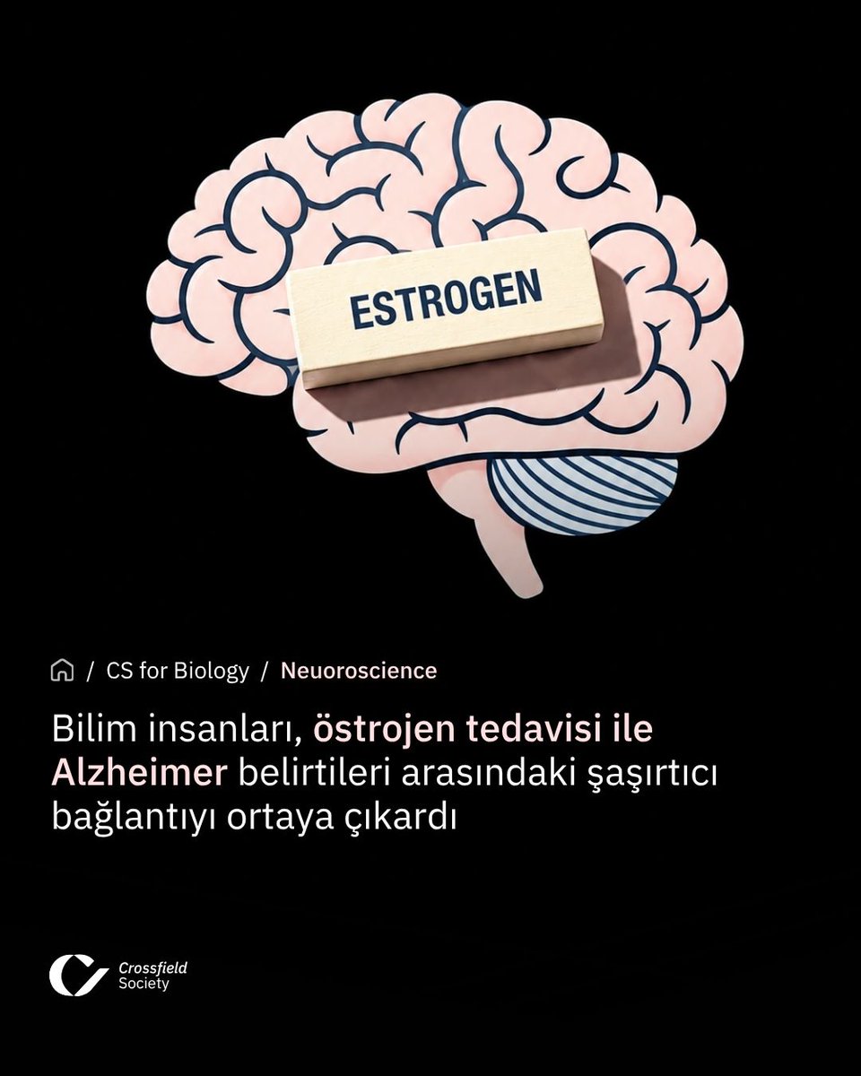 CSBIOTurkiye's tweet photo. 21.000’den fazla kadının incelendiği çalışmada, östrojen tedavisi kullanan kadınlarda demans ve Alzheimer’a bağlı beyin değişiklikleri daha düşük bulundu. #Östrojen #Alzheimer #BeyinSağlığı https://t.co/9KAbjV75Rl