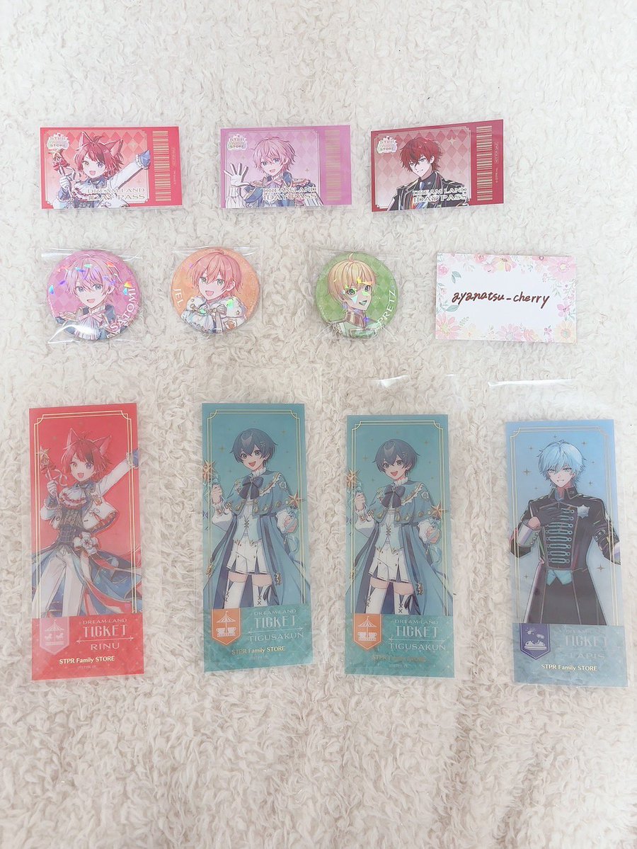 ayanatsu_cherry's tweet photo. STPR POPUP グッズ交換

求→🍓🩵 / 📣💛 / 💫💛
譲→画像

それぞれのグループごとでの交換希望

8/18.19.20 🍓アリツア手渡し
9/12 📣 ツアー名古屋手渡し
郵送も可

お気軽にお声掛けください🙇🏻‍♀️

#すとぷりグッズ交換
#アンプタックグッズ交換
#めておらグッズ交換 https://t.co/gt9eZivTgS