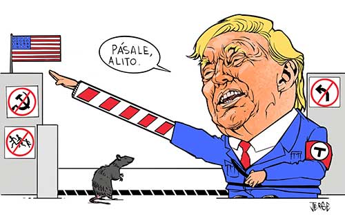 lajornadaonline's tweet photo. ✏️ #MonerosLaJornada |  Acceso restringido, cartón de  @monerojerge
https://t.co/gZHbipwoZK https://t.co/yiVx7yzUPH