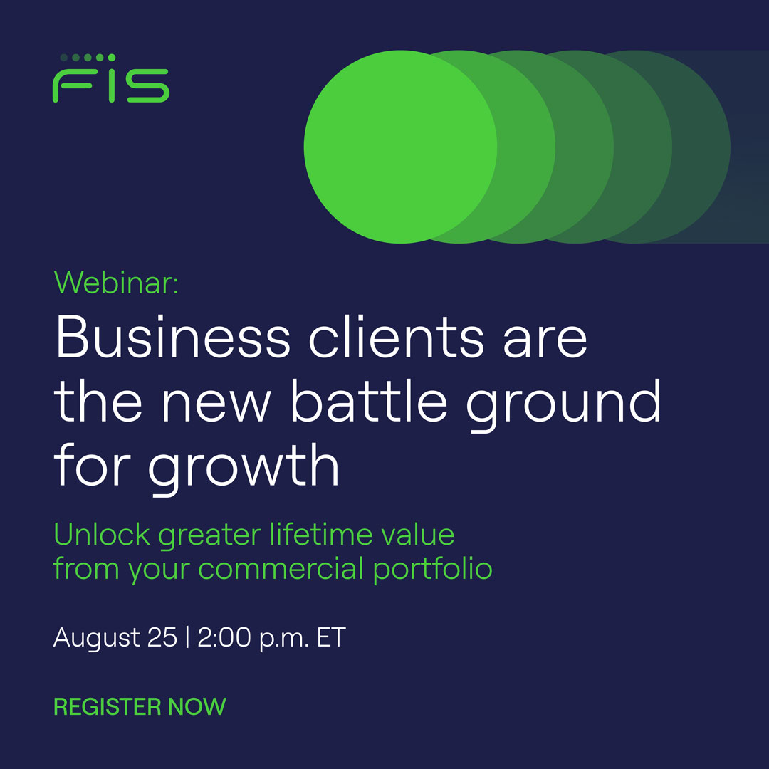 ashokgaur89's tweet photo. Business banking has always been profitable. Now it's the defining battleground for growth. 

Join FIS’ John Stuckey and Mike Sisk in this American Banker webinar to explore what it takes to compete and win.

Save your spot: https://t.co/2fRfmSEQhl https://t.co/FjMHVFVFD8