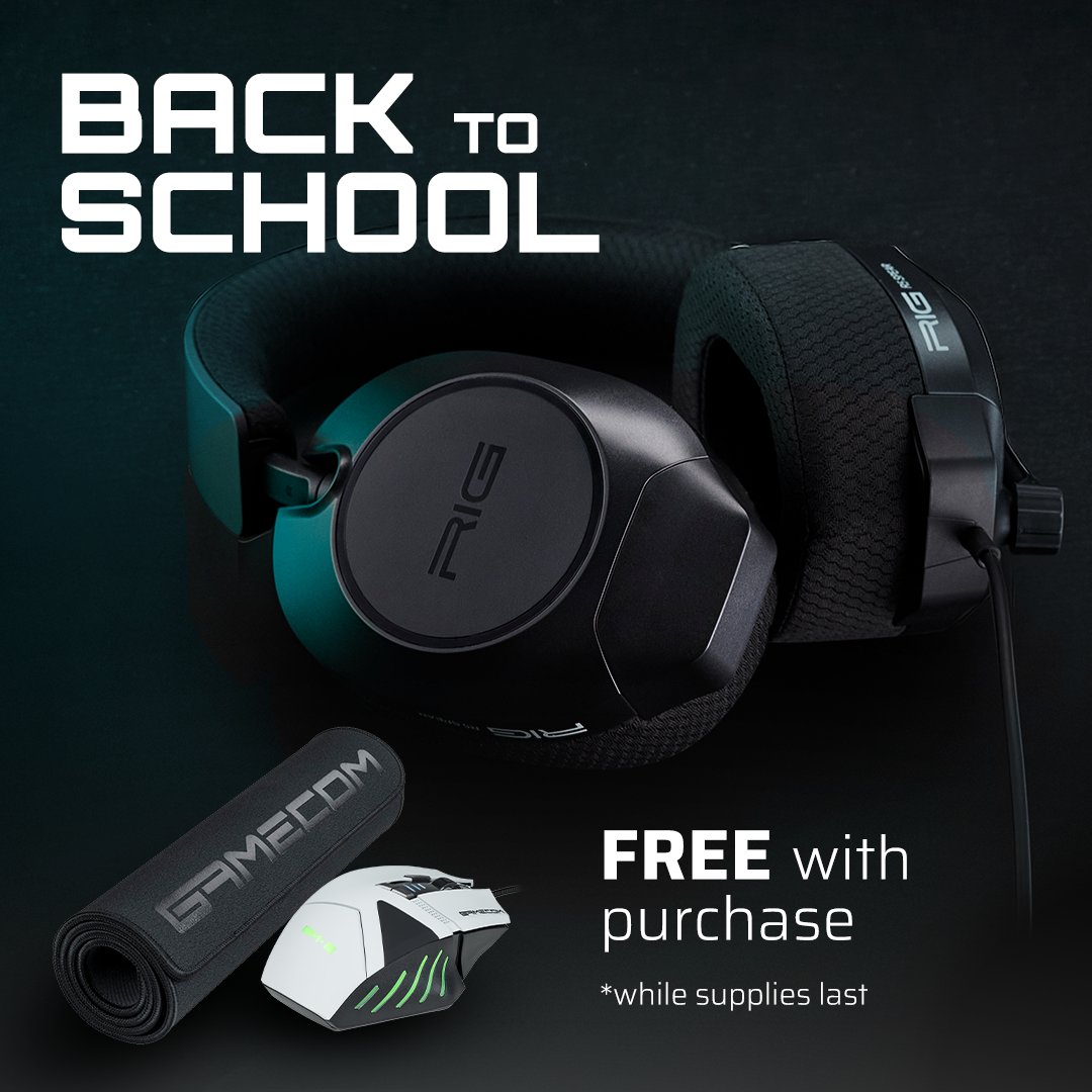 RIGGaming's tweet photo. Complete your setup with our exclusive Back to School bundle.

Purchase an R5 PRO HC and get the GM-2 Mouse and GA-2 Mouse Mat for FREE 👉 https://t.co/Eyr1NPnHxV https://t.co/svAqSNOXS3
