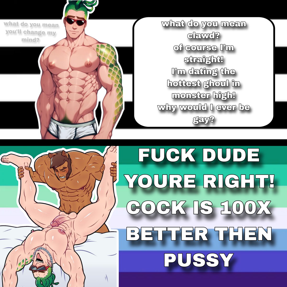 _S2G_KING's tweet photo. Admit it, you know cock is better then pussy.

#S2G #straighttogay https://t.co/x2AukjGDm9