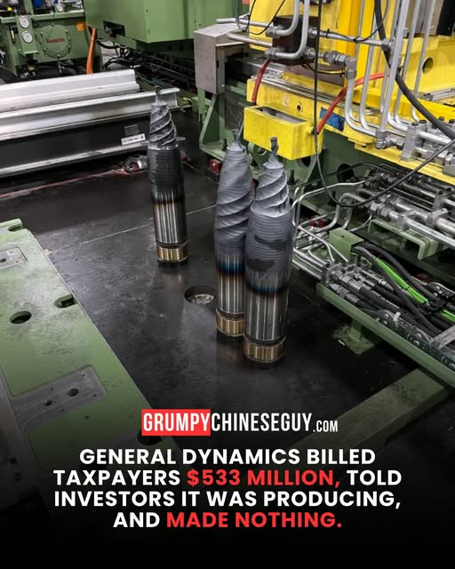 JamesTate121's tweet photo. General Dynamics ran an artillery plant on $533 million of taxpayer money, according to the Army. Its CEO told investors the line was "running and producing as we anticipated." A Pentagon inspector general found it never made a single usable shell.
That is your money, spent with nothing to show and no refund. https://t.co/NZMcVlJH0E...
