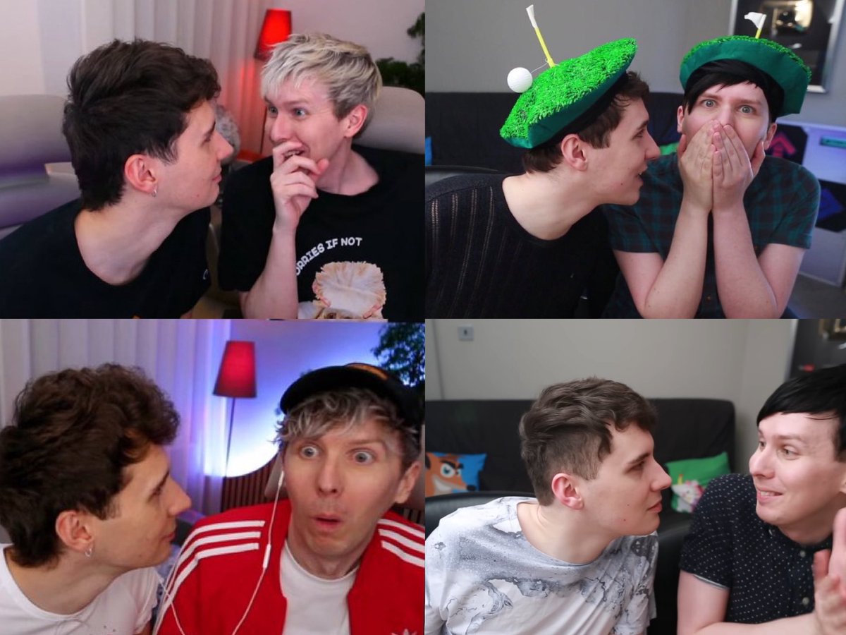 howellslesbians's tweet photo. i love that no matter what era of dnp you look at theirs always a clip of dan looking like he is trying to absorb phil’s soul https://t.co/DwEKiah9tp