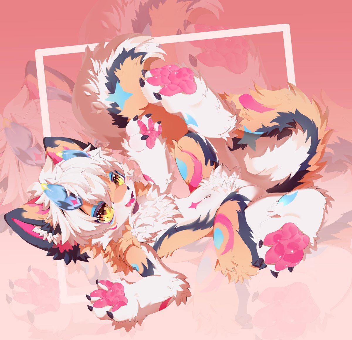yama_Eo's tweet photo. Who flipped the dawg @Siurroshi? Be honest, did you do it just to see the paws? 😏

#FurryArt #Kemono #Paws https://t.co/bikWnDoJmi