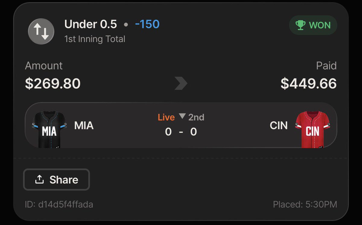 richoffprop's tweet photo. cash this 🫡🍀

10/10 on my last 10 nrfis posted here on twitter 

#nrfi #MLB #Gambling𝕏 https://t.co/LmgwvRxH6Z