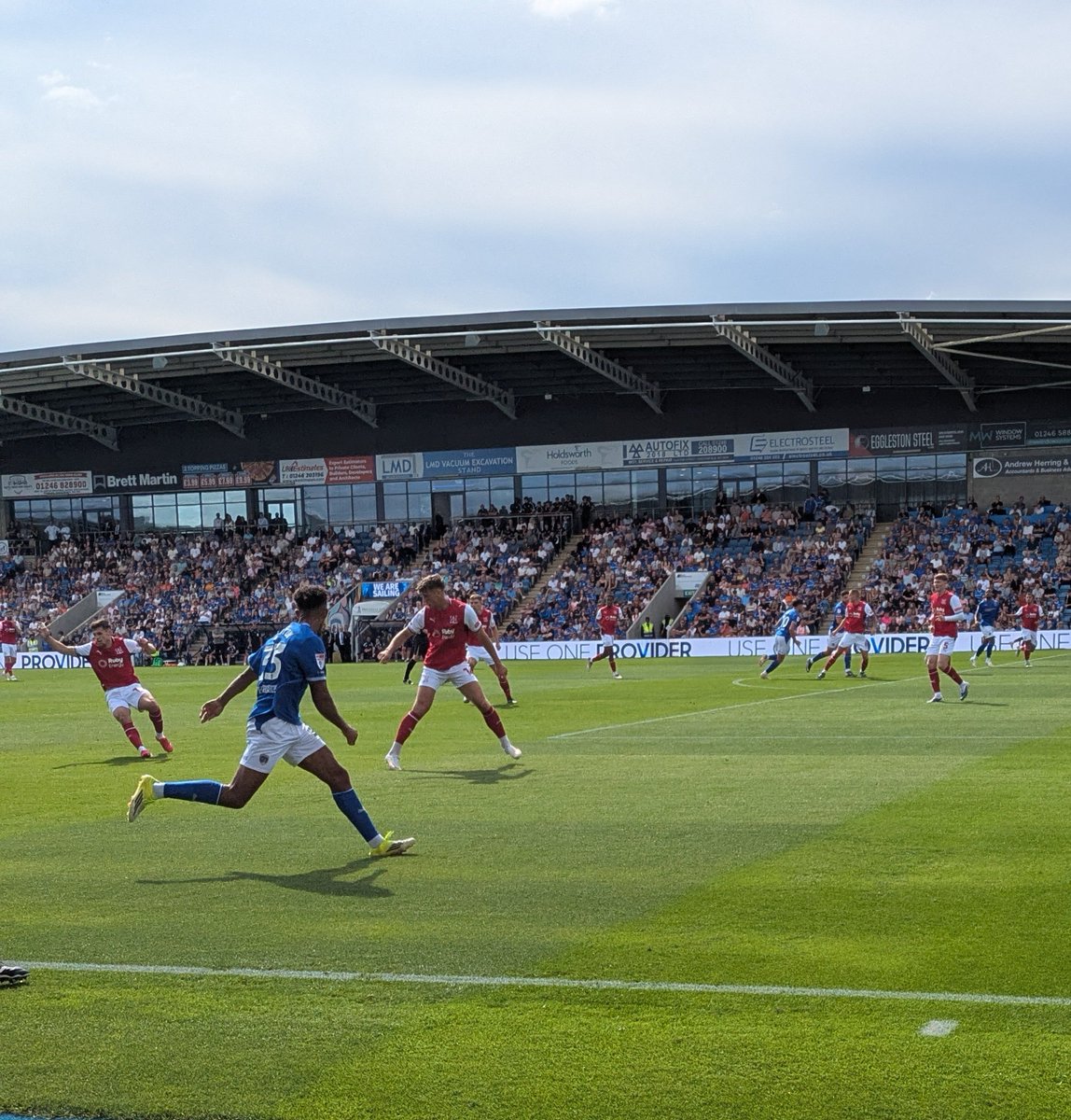 Shulse14's tweet photo. #efl League Two. Chesterfield 0 Fleetwood Town 1. A wonder strike from Ched Evans gives the cod army 3 points https://t.co/TfvdKsj57E