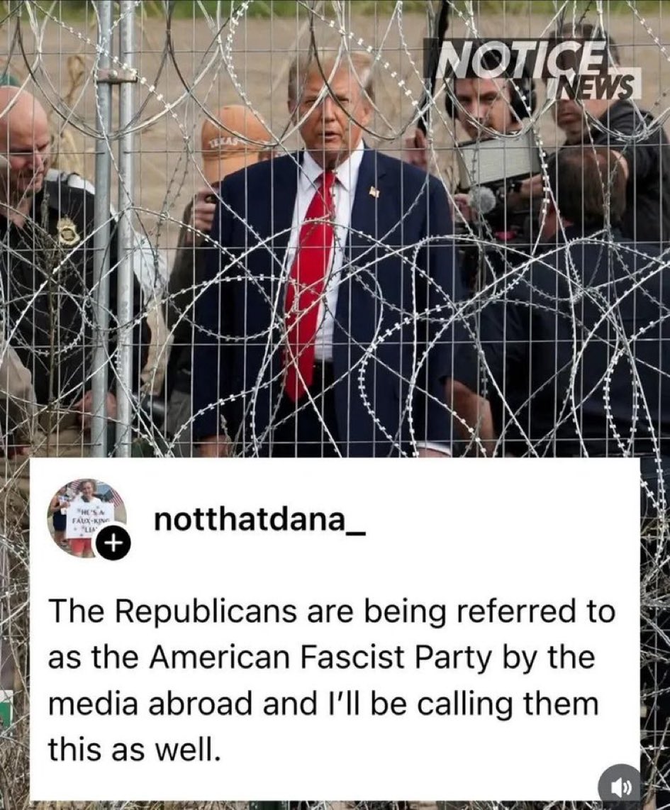 JustHisWords's tweet photo. @Kaos_Vs_Control #trumpedo's AFP #AmericanFascistParty #AFP pays him & protects him from any consequences for his past, present, & future crimes
#EpsteinFiles #WarCrimes #ICEkillings #maskedthugs #CrimesAgainstHumanity #whitesupremacist #violentRightWing #xtiannationalists #AFPlovesWAR #STOPLIARS https://t.co/xzcoBNOPVJ