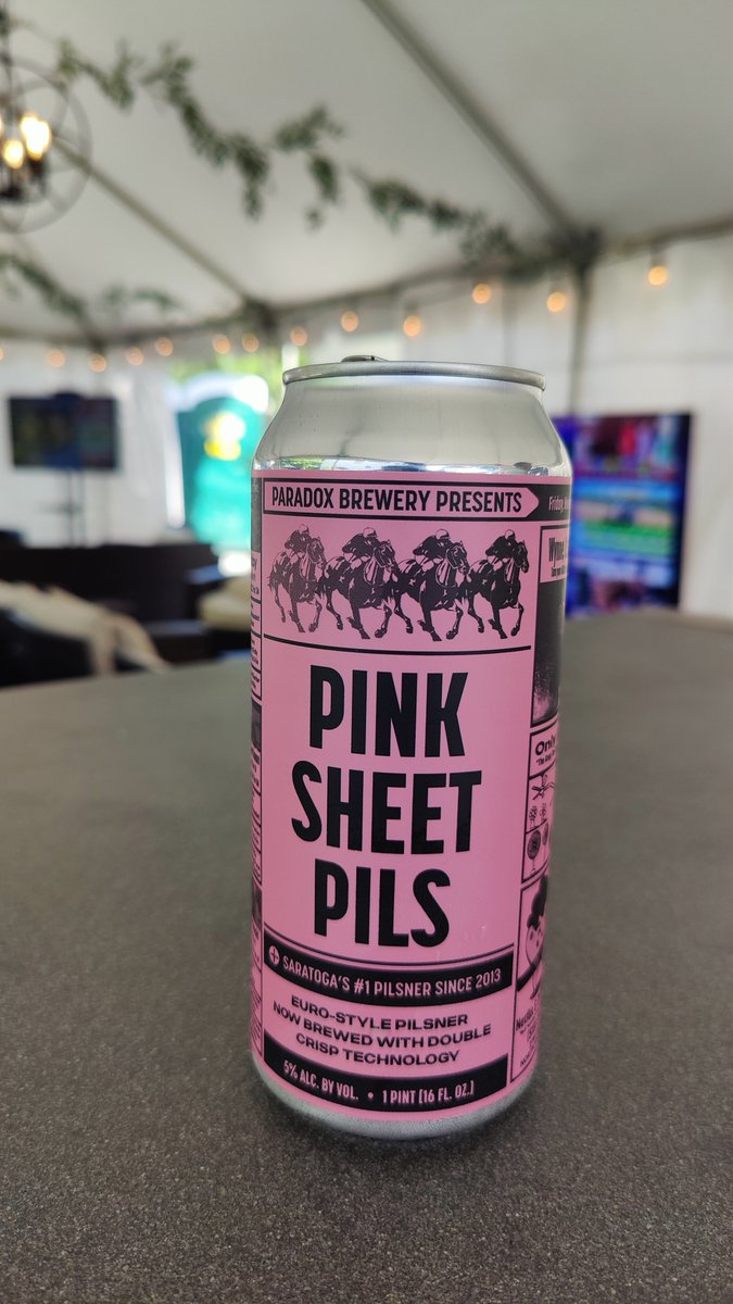 crispi33's tweet photo. @SaratogaGoose no trip to @Saratoga1863 is complete without a pink sheet! https://t.co/Cf7QSPctSU