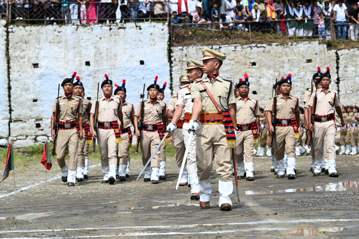 TirapPolice's tweet photo. Glimpses of the 80th Independence Day Celebration at District Headquarters, Khonsa https://t.co/T7lbL42HSv