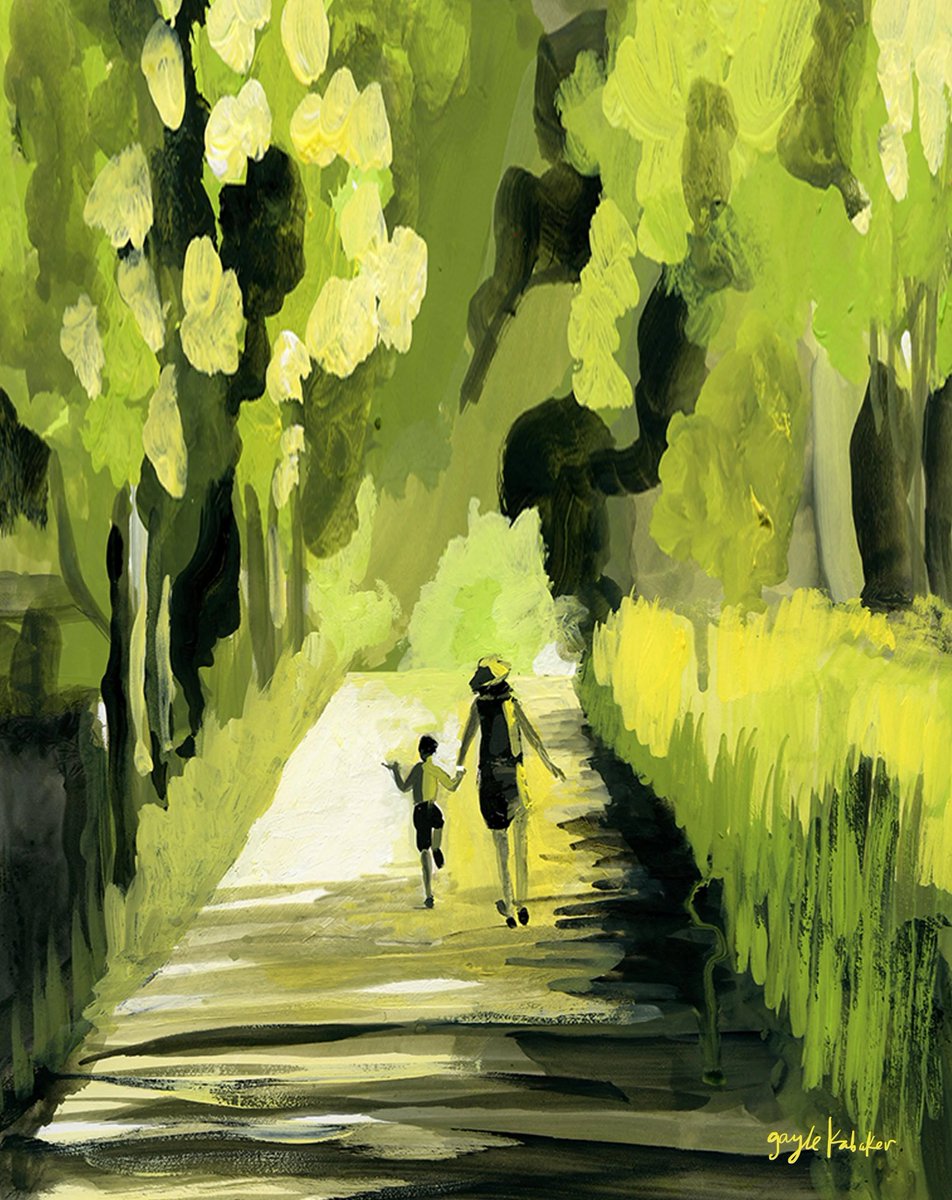 marysia_cc's tweet photo. Gayle Kabaker
 “Summer Walk” https://t.co/G7DQkwWguu