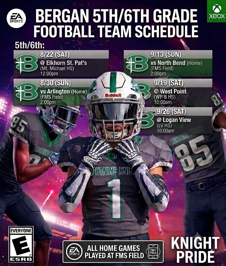 FightingKnights's tweet photo. GAME ON! ⚔️🏈🔥
3rd/4th & 5th/6th grade schedules have been released! Looking forward to a season of growth and fun!
#KnightPride https://t.co/f6VFjvg20m