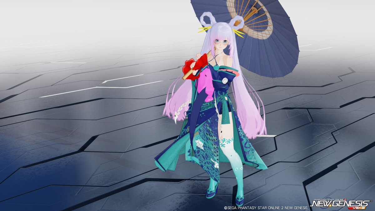 eimiship7's tweet photo. お盆休みが終わってしまう
久しぶりにがっつりキャラクリしたので、徐々に公開します

＃PSO2NGS
#超かぐや姫
＃月見ヤチヨ https://t.co/2Eait0yCy2