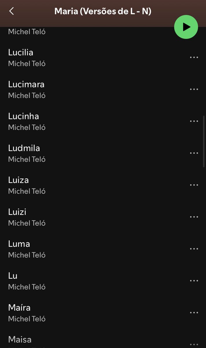 MauroComL's tweet photo. o michel telo tem um álbum chamado maria que tem 300 versões da MESMA música mudando apenas O NOME DA MULHER https://t.co/hJqBvsxQZ0