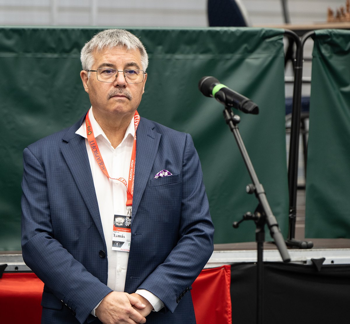 davidllada's tweet photo. This is Tamás Nádasi, President of the Tuxera Aquaprofit Nagykanizsa #ChessClub, which is celebrating its centenary. A dominant force in domestic team competitions, the club is a 17-time Hungarian team champion and at one point enjoyed a winning streak of 55 consecutive team matches. It is co-sponsored by Tuxera, a software company, and Aquaprofit, Hungary’s market leader in drinking-water treatment improvement.