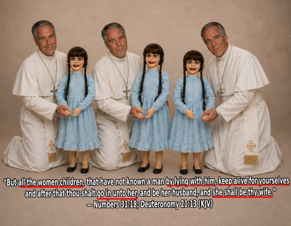 spongbabee's tweet photo. @deusimpera In christianity, you convert by sleeping with little girls https://t.co/pp7E8z2A1z