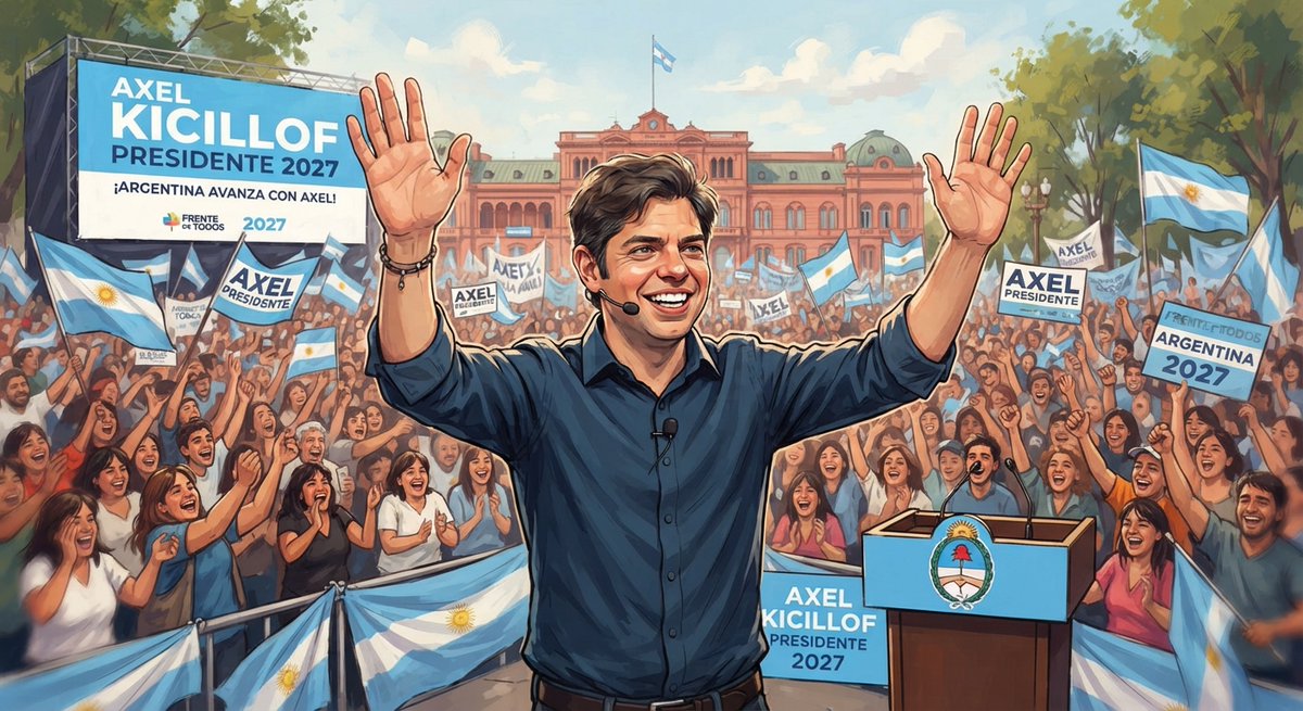 NCereijo's tweet photo. ¿Votarías a Axel Kicillof @Kicillofok  para presidente en 2027? 

1 SÍ 
2 NO 
3 AÚN NO SÉ