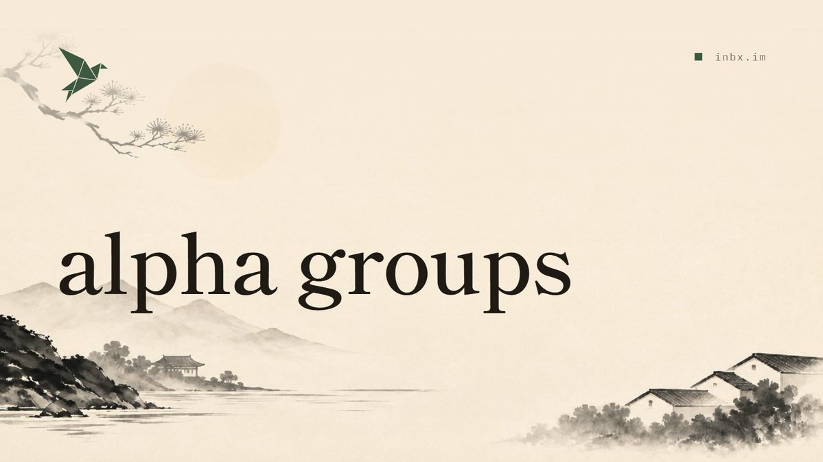 inbxim's tweet photo. Introducing Alpha Groups on inbx.

Hold 1,000 $inbx to create and chat in private group conversations.

Invite your friends, connect with their wallets, and talk wallet-to-wallet directly on Solana.

Your alpha group, wired to the chain. https://t.co/6biRKxhPbF