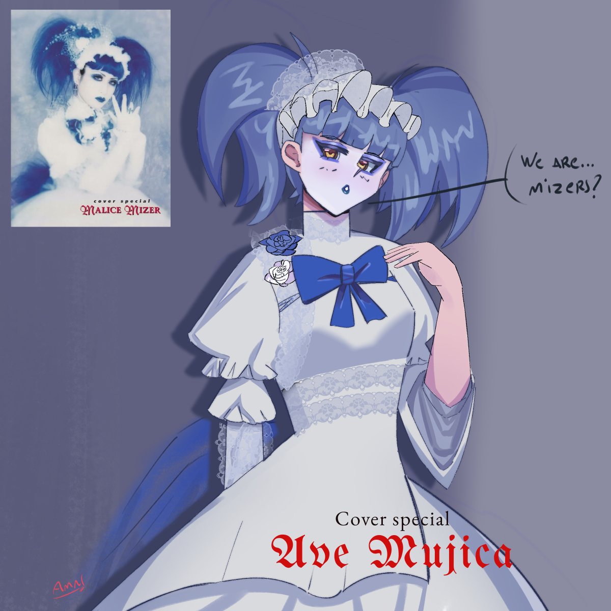Amadis_ch's tweet photo. I doodled Sakiko dressed as Mana from the Gardenia music video! 

(also testing out a new brush)

#bandoriart #vkeitwt https://t.co/8zjwzAWlIF