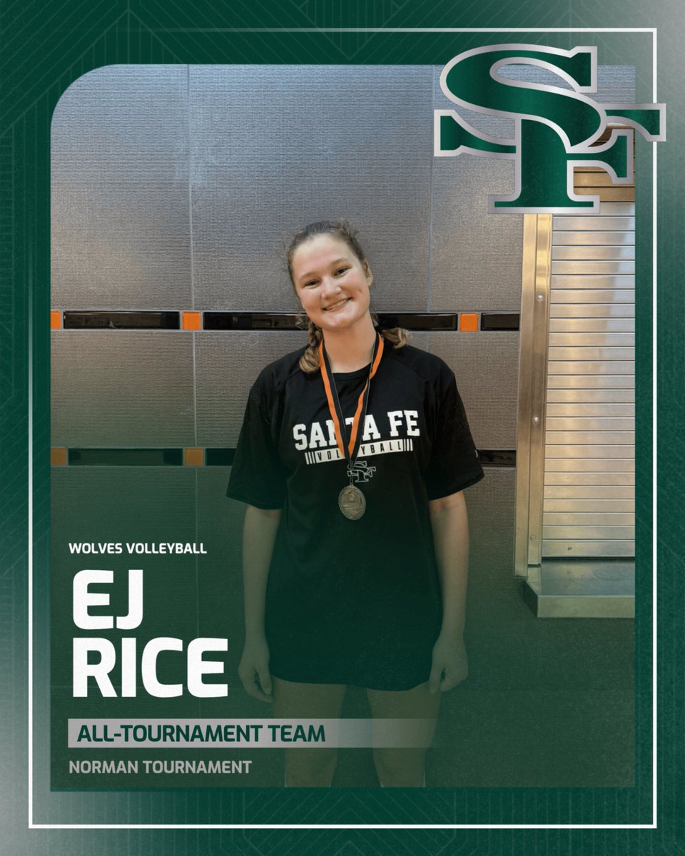 SFWolvesGVB's tweet photo. NORMAN TOURNAMENT CHAMPIONS. The Pack went 5-0 on the weekend and brought home the gold. πΊπ₯
Congratulations to EJ for being named to the All-Tournament team!
#GoSFWolves // #WolvesVB https://t.co/xinVVCT7D3