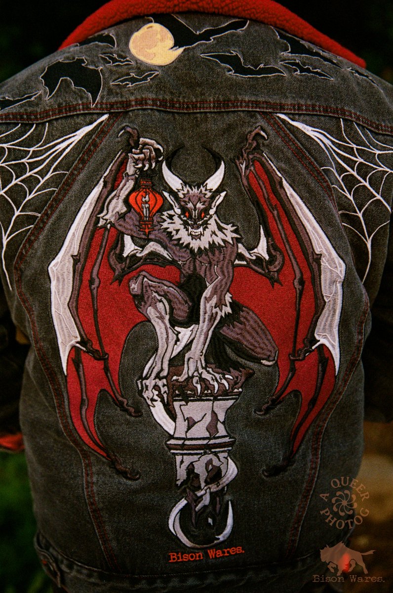 BisonWares's tweet photo. 🩸LIVE ON KICKSTARTER 🩸 

Revenant &amp; Transform, embroidered denim jackets. 

https://t.co/9HlOtFEAA2 https://t.co/UpwGa5qfuv
