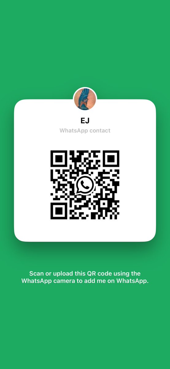 ejquick6's tweet photo. Add me as a contact on WhatsApp.
https://t.co/qd1B6IaoOv https://t.co/WGP3bbBTSv