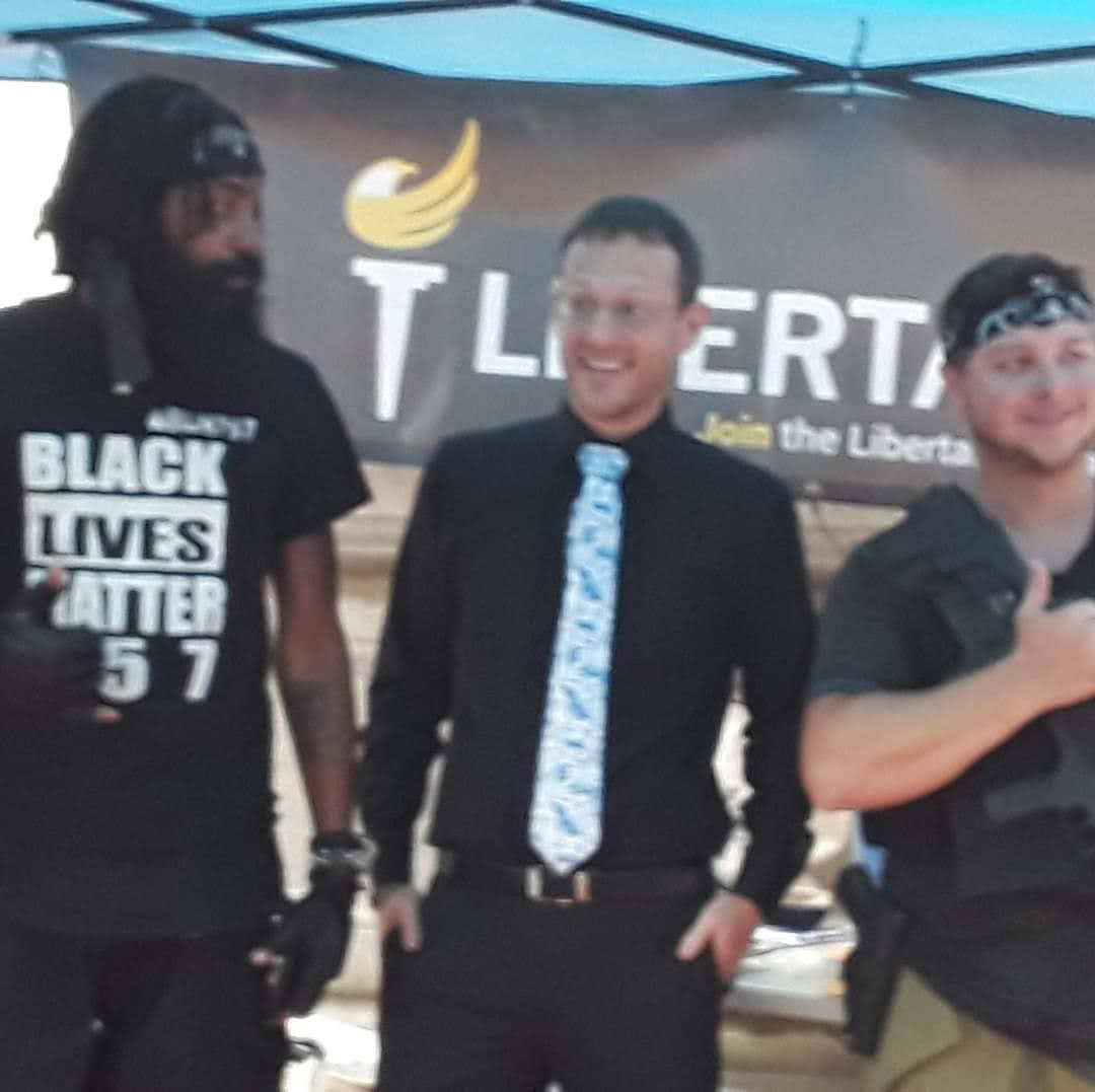 JaPharii757's tweet photo. 6 years ago today at the 1st of its kind #GetTheStrap - #BlackGunsMatter rally.
I wonder if @RealSpikeCohen knew about the federal status of Michelle Dunn in this moment 🤔
Maybe we will find out on the next episode of #FallOfTheBoogaloo via @FordFischer on Tuesday https://t.co/TKly2cqsZh