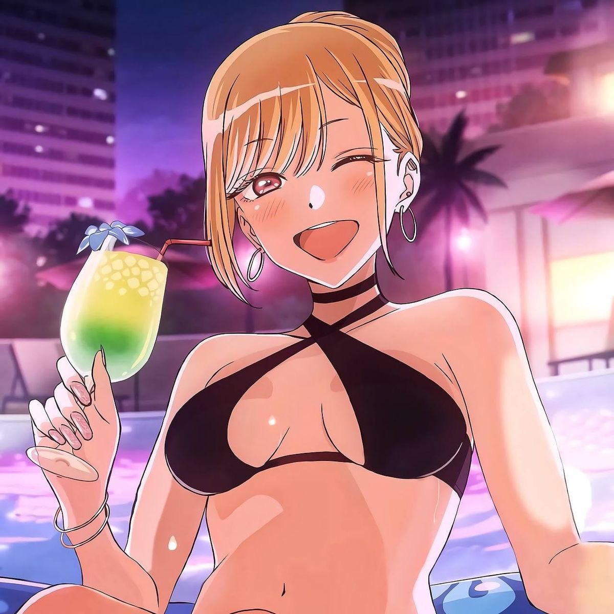 asterialized's tweet photo. Stumbles upon the massive pool. 

Reads a sign that says “No swimming. No public access. Off limits.” 

Requips into a bathing suit. 

Jumps in. 

“Guys look what I found!!!!!” 

#SongBanquet https://t.co/ypRP36M4xv