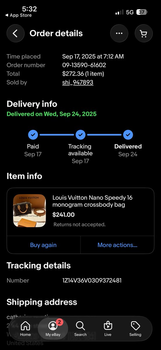 CurvyCathyx33's tweet photo. @askebay hi i was sold a fake louis vuitton bag and i want my money back i asked the seller if the bag is real and it isnt can i please get my money back? 242 dollars is alot of money i try to claim a report but it doesnt work and the seller isnt there https://t.co/NUHHQMEk73